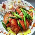 numerugon's cooksnap of when they made 鶏もも肉とアスパラの照り焼き炒め.