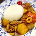 ☆なあなクック☆'s cooksnap of when they made 竹輪コンニャク入り☆母のカレーライス♪.