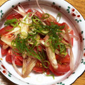 toujours＊'s cooksnap of when they made 【楽めし】トマトとみょうがの簡単マリネ.