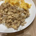 ラフらん's cooksnap of when they made 鶏と豆腐と卵のそぼろ丼♪.