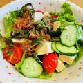 taroのキッチン's cooksnap of when they made レタスときゅうりの豆腐サラダ♪.