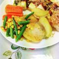 めみたん☆'s cooksnap of when they made 付け合せ//ローストポテト＆にんじん.