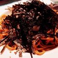 クックDJ0OBF☆'s cooksnap of when they made 長いもとしそのわさび醤油パスタ.