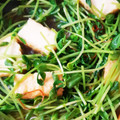 モジャ時々ツルツル's cooksnap of when they made 厚揚げと青梗菜と豆苗の炒め物.