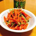 一番星寿美次郎's cooksnap of when they made 水菜と人参のポン酢和え.