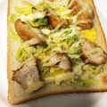 ∞らら∞'s cooksnap of when they made からあげON♪チーズトースト.