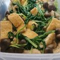 宇野屋's cooksnap of when they made 水菜のお浸し♪母の味〜.