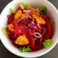 ひさかた's cooksnap of when they made 赤玉ねぎ、オレンジとトマトのサラダ.