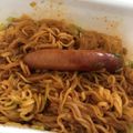 ゆかりりりー's cooksnap of when they made カップ焼きそば☝ウインナー入れて豪華演出.