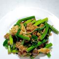 ♪ゆかたん♡'s cooksnap of when they made 【ひき肉で簡単♪】ニンニクの芽炒め.