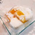 ぷにぷに～mama's cooksnap of when they made 濃厚*とろけるマンゴーヨーグルト*.
