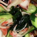 鈴木☆Family's cooksnap of when they made 疲労回復♡タコときゅうとワカメの酢の物.