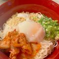 ☆iwack☆'s cooksnap of when they made 夏ランチ！キムチと天かすの冷やし釜玉素麺.