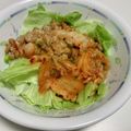 sayaendo＊'s cooksnap of when they made レタス入り♪納豆キムチサラダ.