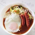 めいめい☆☆☆'s cooksnap of when they made 1人ランチに♬野菜炒めとカレーのプレート.