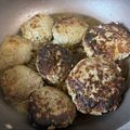 柴犬のお顔☆'s cooksnap of when they made 簡単☆我が家のハンバーグ♡.