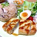 YUH♡ママ's cooksnap of when they made 鶏挽き肉の油揚げ詰め焼き.