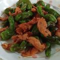 クック6DDPP8☆'s cooksnap of when they made ししとうと豚肉のコチュジャン炒め.