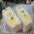 虹色♪︎ちゅーりっぷ's cooksnap of when they made ☺萌え断♡玉子たっぷりの玉子サンド☺.