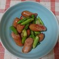 いちご＆大福's cooksnap of when they made シャウエッセンとアスパラの炒め.