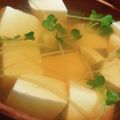 ＹUM！'s cooksnap of when they made お豆腐とカイワレのお吸い物♪.
