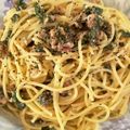 もものすけのまま's cooksnap of when they made 胡桃とレモンのクリームスパゲッティ.