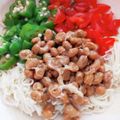 ぬこひめゆき's cooksnap of when they made 離乳食+大人✿納豆とオクラのそうめん.