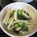 ゆ0518か's cooksnap of when they made 大根とオクラの塩昆布和え.