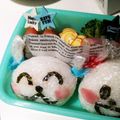 4double5's cooksnap of when they made かわいい＊ラップ付きおにぎり☆うさちゃん.
