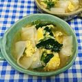 ととろ＆めい's cooksnap of when they made 簡単美味！ほうれん草とワンタンの卵スープ.