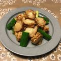 オカピッピ's cooksnap of when they made ベビーホタテときゅうりの炒め物.