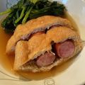 BOZ！'s cooksnap of when they made フランクフルトの薄揚げ詰め.