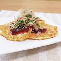 Yukiまむ's cooksnap of when they made ☆ナガイモとキャベツのふわふわ焼き☆.