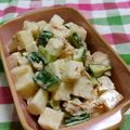 赤い電話's cooksnap of when they made 5分で完成♪長芋ときゅうりのサラダ☆.