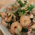たべたいち's cooksnap of when they made 海老ニラもやしのエスニック炒め.