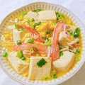 monuvalley's cooksnap of when they made 豆腐とカニカマの卵とじ.