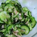 湊ひぃろ's cooksnap of when they made 寿司酢と乾燥ワカメで☆胡瓜とツナの酢の物.