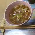 fumica283's cooksnap of when they made 豚バラと水菜のつけそば（ひやむぎ）.