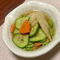 ありす310's cooksnap of when they made 簡単✨きゅうり、大根、人参の生姜入浅漬け.