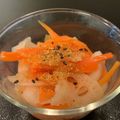 ドージュ's cooksnap of when they made 電子レンジでれんこんとにんじんの甘酢和え.