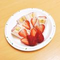 ★ぴよぴよ501★'s cooksnap of when they made オイコスいちご使用♡ダブルいちごサンド♡.