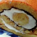 ﾓﾓ。's cooksnap of when they made 生チョコバナナ ロールケーキ.