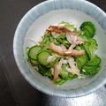 ねこ神様's cooksnap of when they made きゅうりと干物の酢の物♡干物アレンジ.