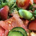 あつ☆みゆ's cooksnap of when they made 糖質が気になる方必見！トマトのごま酢和え.