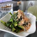 Q’s's cooksnap of when they made パパッとつるむらさきのおひたし〜♪.