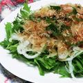 kumi4852's cooksnap of when they made 新玉ねぎと水菜、大葉のさっぱりサラダ.