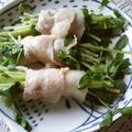 ねこはがき's cooksnap of when they made レンチンで簡単★豆苗の豚バラまき★.