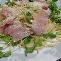 qzqnnj's cooksnap of when they made 生ハムのサラダパスタ.