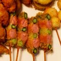 こしこさん's cooksnap of when they made ウインナーとアスパラの＊おもてなし串カツ.