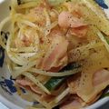 mぱなんが's cooksnap of when they made 節約やみつき✩ベーコンとニラのもやし炒め.